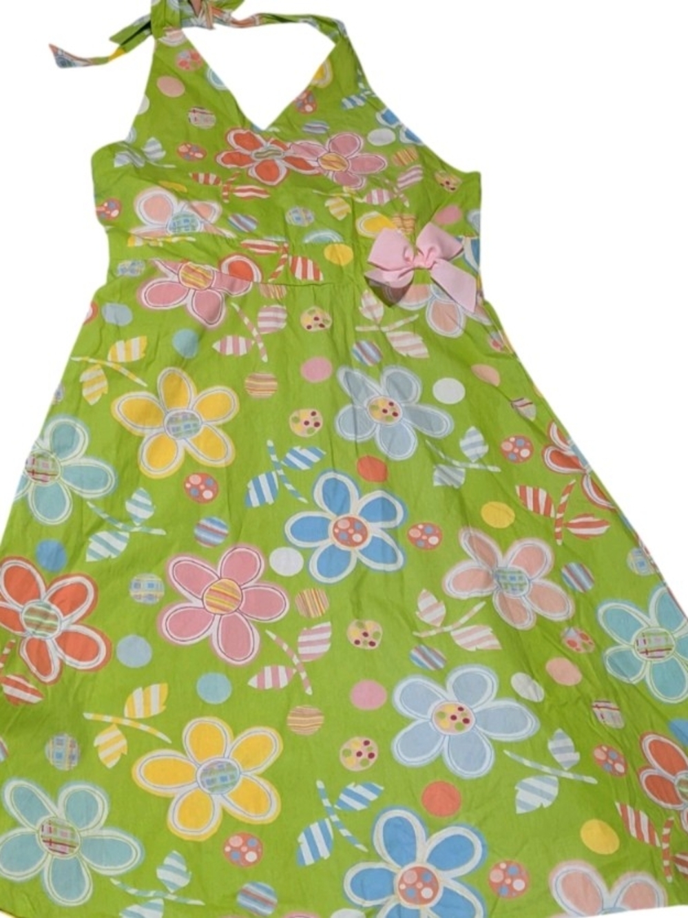 Stunning Girl’s Size 16 Vintage Floral Dress. Easter Party Sundress Back Out NEW